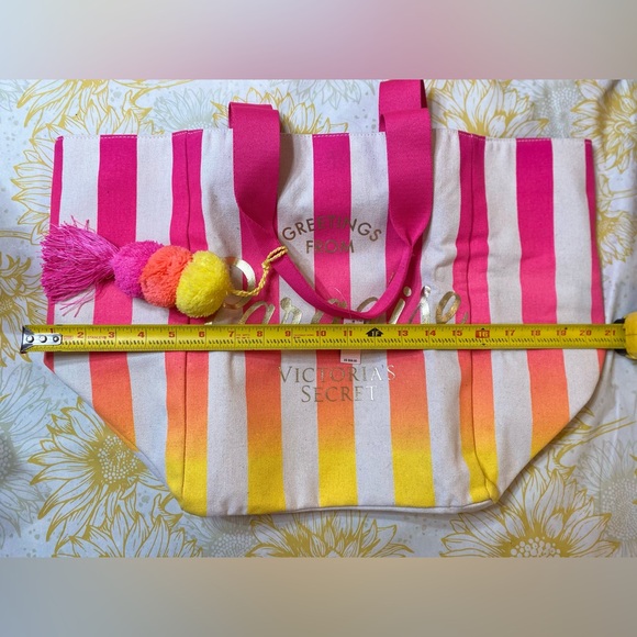 NWT Victoria's Secret Pink and Orange Tote Bag - Picture 12 of 16